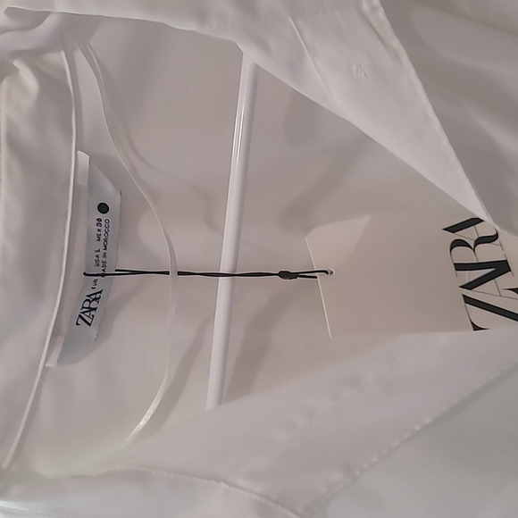 🆕️ Zara Poplin Wrap Shirt - Picture 8 of 8